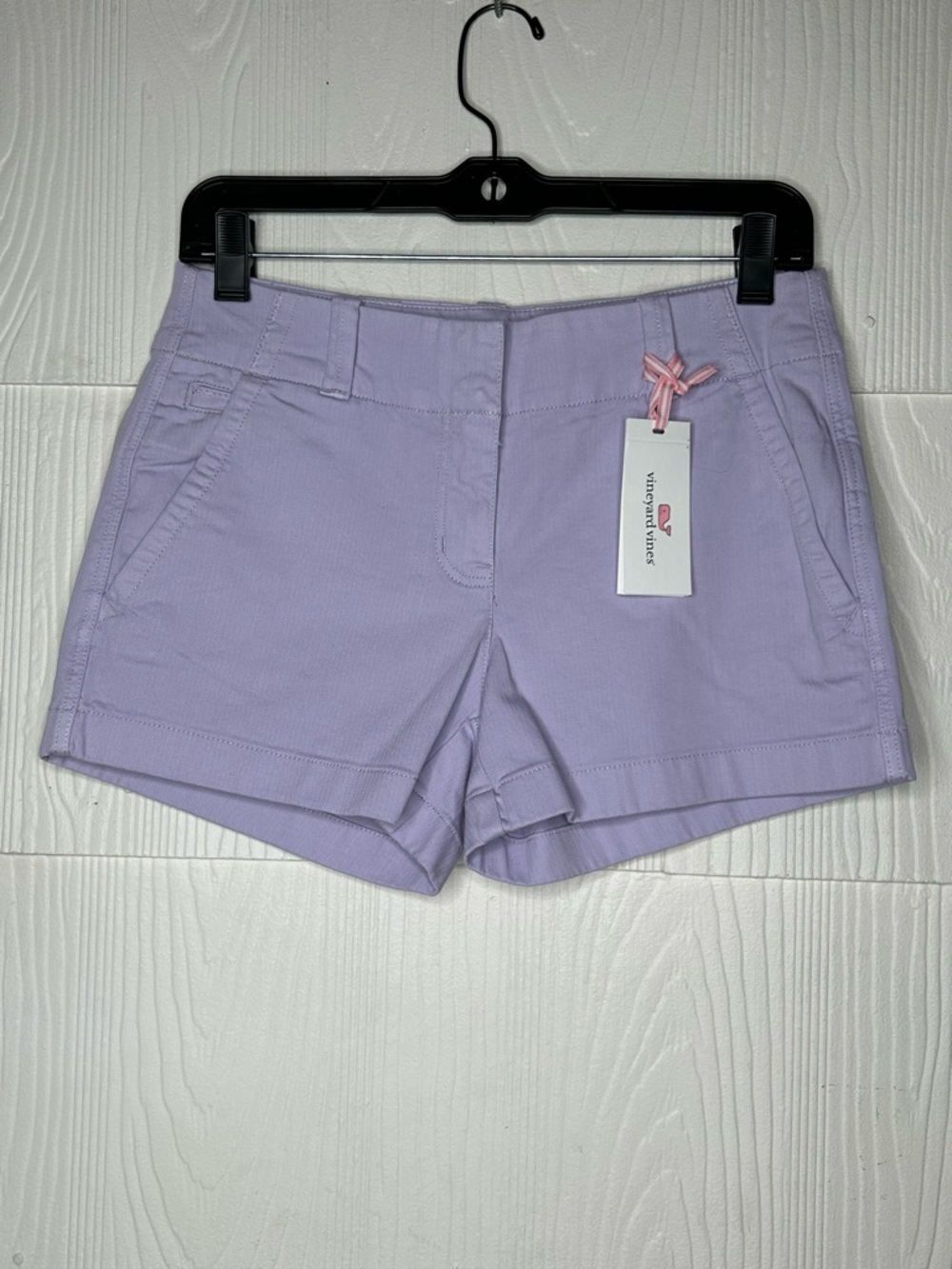 Vineyard Vines Lilac High-Rise Cotton Blend Shorts